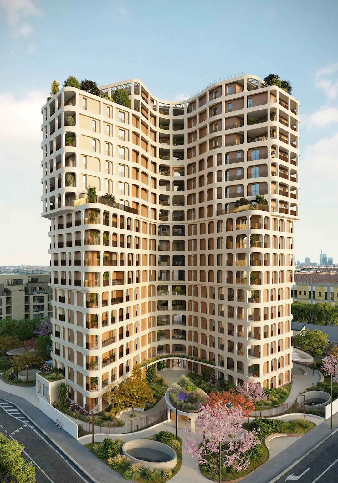 Render architetturale di Mia Tower